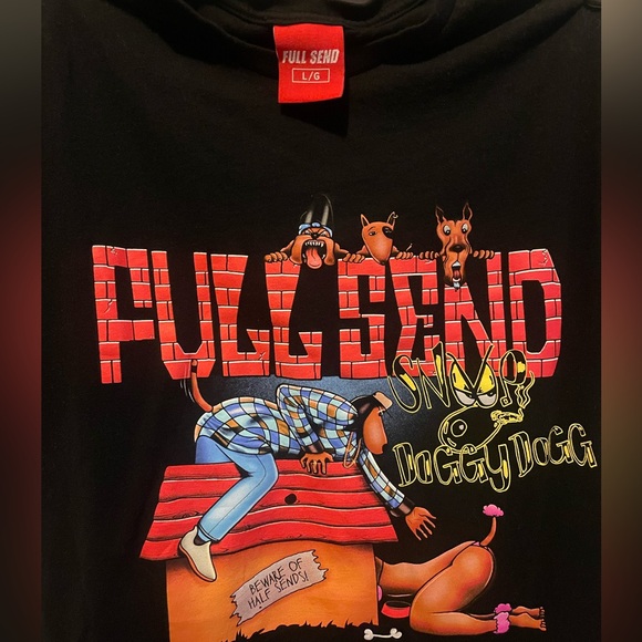 Rare Full Send X Snoop Dogg 420 Drop Doggystyle Album Cover T-Shirt Size Large - Picture 2 of 2